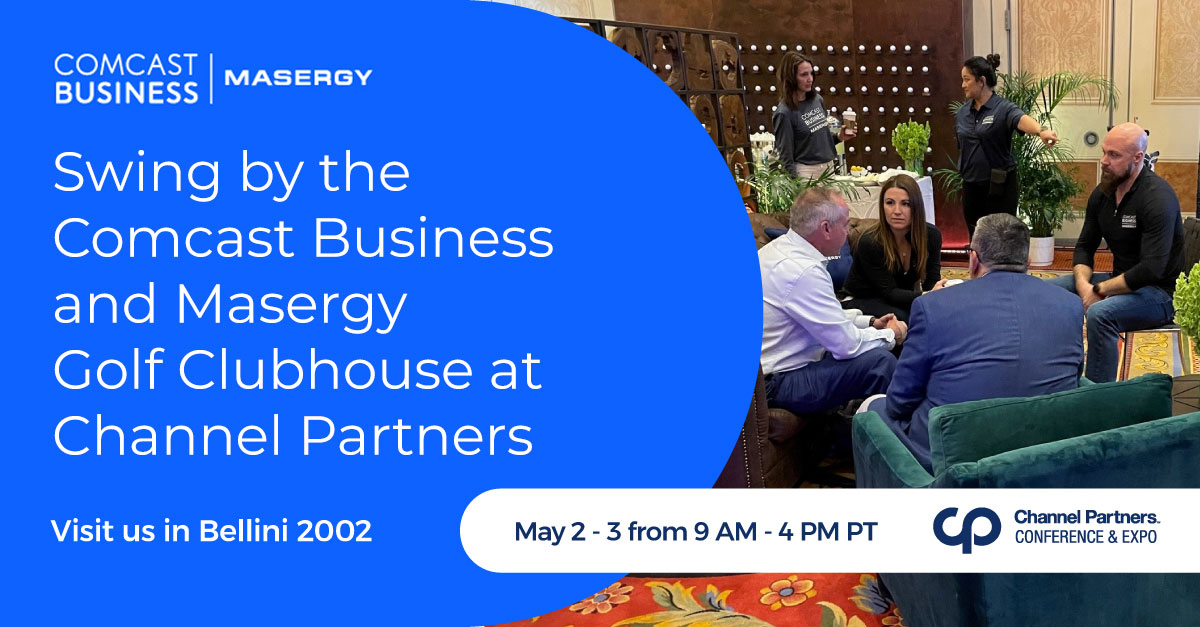 Swing by the Comcast Business and Masergy Golf Clubhouse at Channel Partners